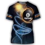 Maxcorners 8 Ball Billiard Personalized 3D Unisex Shirt