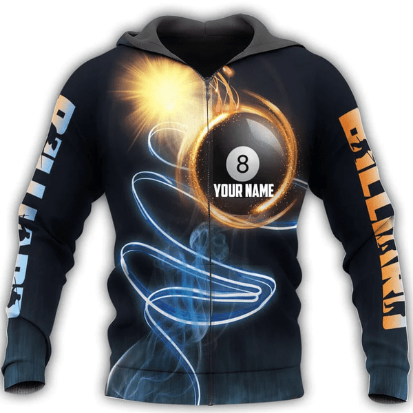 Maxcorners 8 Ball Billiard Personalized 3D Unisex Shirt