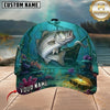 Maxcorners Fishing Ocean Treasure Reef Customized Name 3D Cap