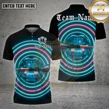 Maxcorners Darts Shirt Neon Lips Ice Glow Multioptions Personalized Name, Team Name Unisex 3D Shirt (4 Colors)