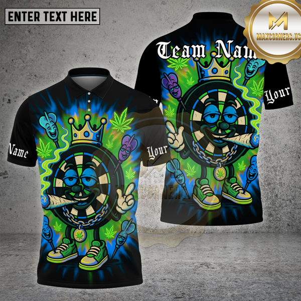 Maxcorners Darts Shirt smoking Dartboard King Multioptions Personalized Name, Team Name Unisex 3D Shirt (4 Colors)