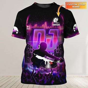 Maxcorners DJ Men's Personalized 3D All Over Printed Shirt