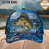 Maxcorners Fishing Ocean Blue Water Splash Customized Name 3D Cap
