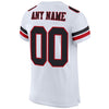 Maxcorners Custom White Black-Red Mesh Authentic Football Jersey LM2605