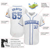 Maxcorners Custom White Royal Authentic Drift Fashion Baseball Jersey LM2605