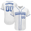 Maxcorners Custom White Royal Authentic Drift Fashion Baseball Jersey LM2605