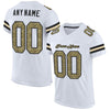 Maxcorners Custom White Camo-Black Mesh Authentic Football Jersey LM2605