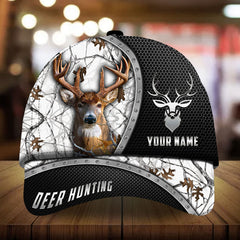Maxcorners Epic Sarine Steel Deer Hunting Camo Pattern 3D Multicolor Personalized Cap