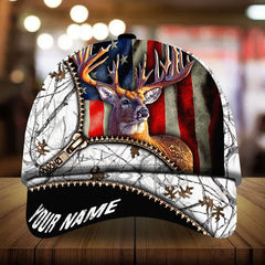 Maxcorners Epic Nivell Art Deer Hunting Camo Pattern 3D Multicolor Personalized Cap