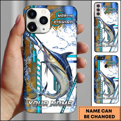 Maxcorners Marlin Fishing Phone Case Lure Strike Action Sport Style Personalized Name 3D Phone Case
