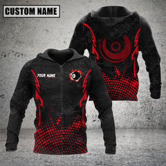 Maxcorners Billiards 8 Ball Point Multicolor Option Customized Name 3D Hoodie