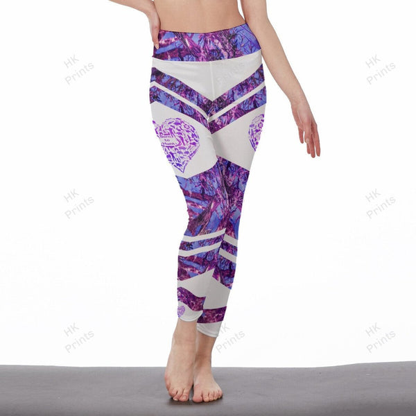 Maxcorners Hunting Heart Shape Purple Camouflage Hunting Apparels