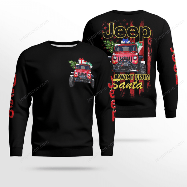 Maxcorners Jeep Car I want from Santa - Shirts