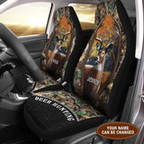 Maxcorners Personalized With Name Deer Hunting Front Car Seat Cover