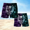 Maxcorners  Skull Neither Hear Nor See Mens Board Shorts