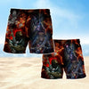 Maxcorners Guitar Skull Mens Board Shorts