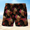 Maxcorners Skull Rose Mens Board Shorts