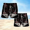 Maxcorners  Surfboard Skull Mens  Board Shorts