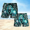 Maxcorners Skull Screaming Mens Board Shorts