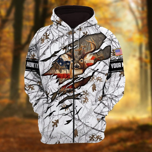 Maxcorners Personalized Name Premium Hunting Hoodie 3D