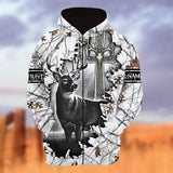 Maxcorners Personalized Name The Uniqe Deer Hunting 3D Hoodie & Zip Hoodie