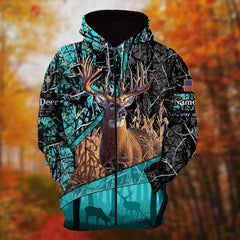 Maxcorners Personalized Name The Premium Hunting 3D Hoodie & Zip Hoodie