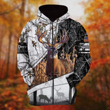 Maxcorners Personalized Name The Premium Hunting 3D Hoodie & Zip Hoodie