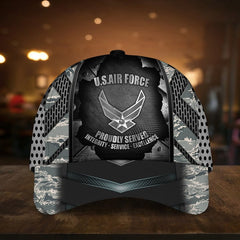 Maxcorners Camo Soldiers Multiservice U.S Veteran Cap