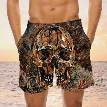 Maxcorners Gangster Skull Lover Mens Board Shorts