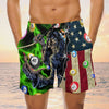 Maxcorners Skull Billiard Rub My Balls For Good Luck Mens Board Shorts