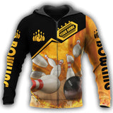 Maxcorners Custom Bowling Personalized Name 3D Shirt