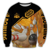 Maxcorners Custom Bowling Personalized Name 3D Shirt