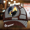 Maxcorners Multicolor Rooster Metal Customized Name Cap