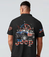 Maxcorners Patriotic Jeep Compass Polo Shirt HM12