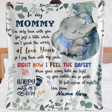 Maxcorners Mother's Day Mommy I Love You Personalized Name Blanket