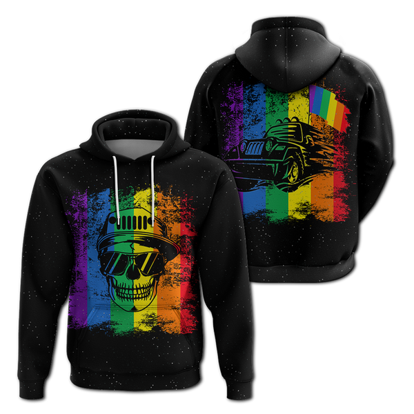 Maxcorners Jeep Skull LGBT Galaxy PT23