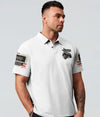 Maxcorners I'm Black Jeep Usa Flag Polo Shirt HM4