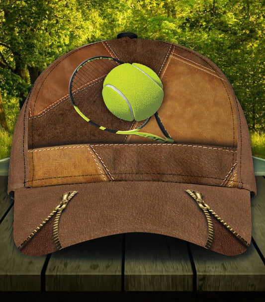 Maxcorners Tennis  Brown Personalized All Over Printed Cap