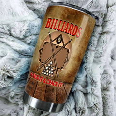 Maxcorners Billiards Rack It And Crack It Personalized Name Tumbler