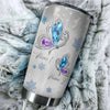 Maxcorners Mother's Day Butterfly Mother And Daughter Personalized 3D Over Printed Tumbler