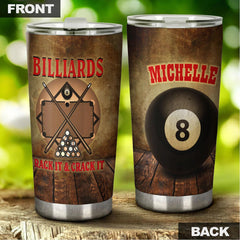 Maxcorners Billiards Rack It And Crack It Personalized Name Tumbler