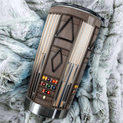 Maxcorners Billiards Balls Wooden Style Personalized Name Tumbler