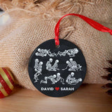 Maxcorners Personalized Funny Naughty Skeleton Couple - Ornament