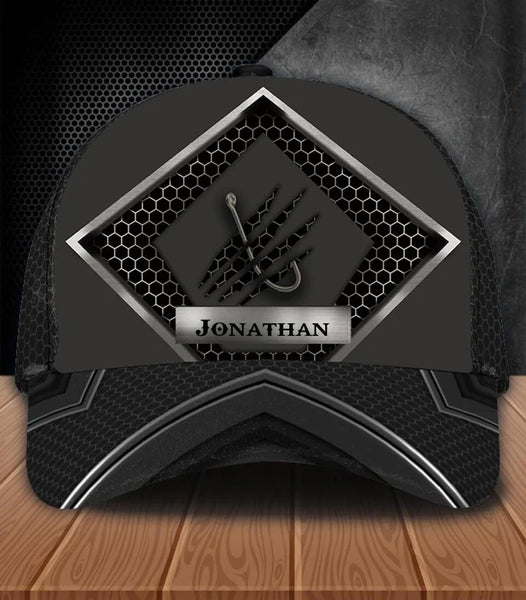 Maxcorners  Personalized Black Fishing Cap