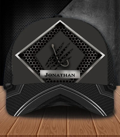 Maxcorners  Personalized Black Fishing Cap