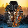 Maxcorners  Personalized Best American Flag Deer Hunting Hoodie