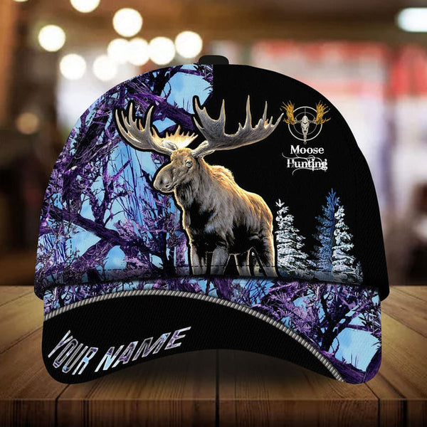 Maxcorners Loralle Moose Hunting Personalized Cap