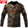 Maxcorners Custom Name Hunting 7 3D Design All Over Printed