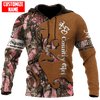 Maxcorners Country Girl Personalized Name 3D Over Printed Hoodie