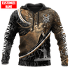 Maxcorners Deer Hunting Personalized Name 3D Over Printed Hoodie
